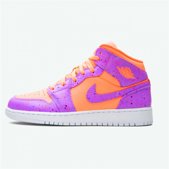 Nike Air Jordan 1 Mid SE Atomic Pulse Orange PulseAtomic Violet AV5174 800 AJ1