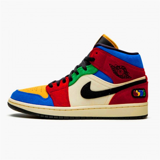 Nike Air Jordan 1 Mid SE Fearless Blue the Great MulticolorMulticolor CU2805 100 AJ1