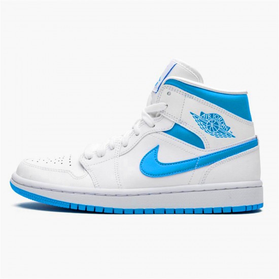 Nike Air Jordan 1 Mid UNC University BlueWhite AJ1 Sneakers BQ6472 114