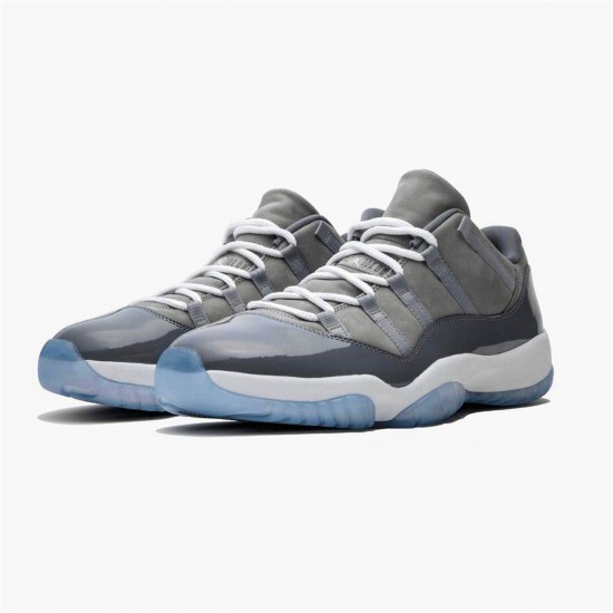 Nike Air Jordan 11 Low Cool Grey Mens 528895 003 Medium GreyWhite Gunsmoke AJ11 Black