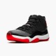Nike Air Jordan 11 Retro Bred Mens 378037 010 BlackVarsity Red White AJ11 Black