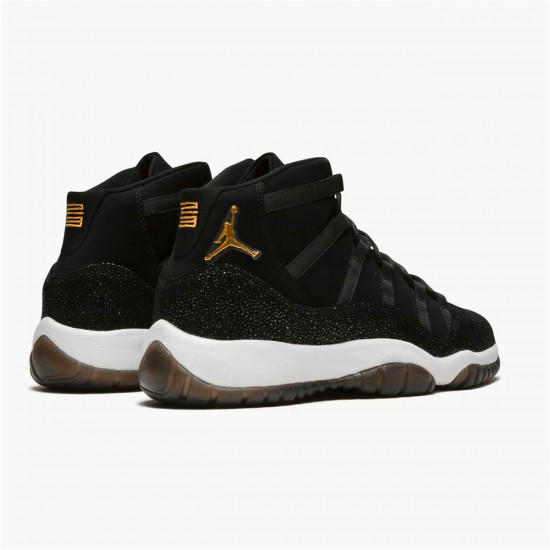 Nike Air Jordan 11 Retro Heiress Black Stingray 852625 030 BlackMetallic Gold White AJ11 Black