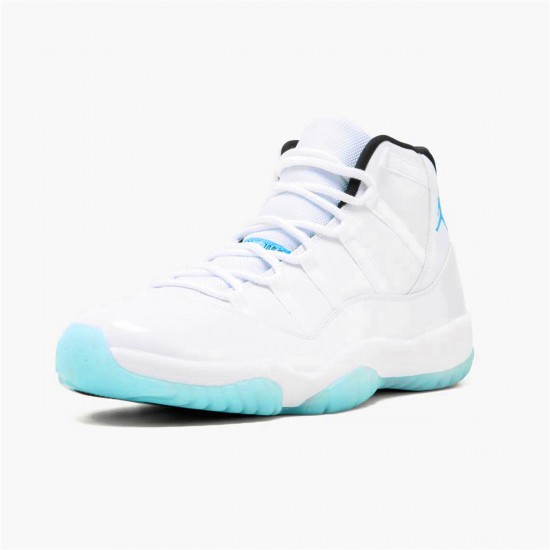 Nike Air Jordan 11 Retro Legend Blue 2014 Mens 378037 117 WhiteLegend Blue AJ11 Black