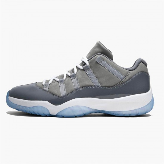 Nike Air Jordan 11 Low Cool Grey Mens 528895 003 Medium GreyWhite Gunsmoke AJ11 Black