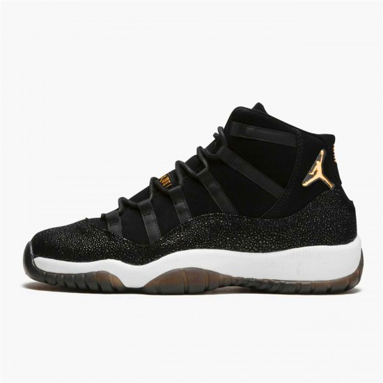 Nike Air Jordan 11 Retro Heiress Black Stingray 852625 030 BlackMetallic Gold White AJ11 Black