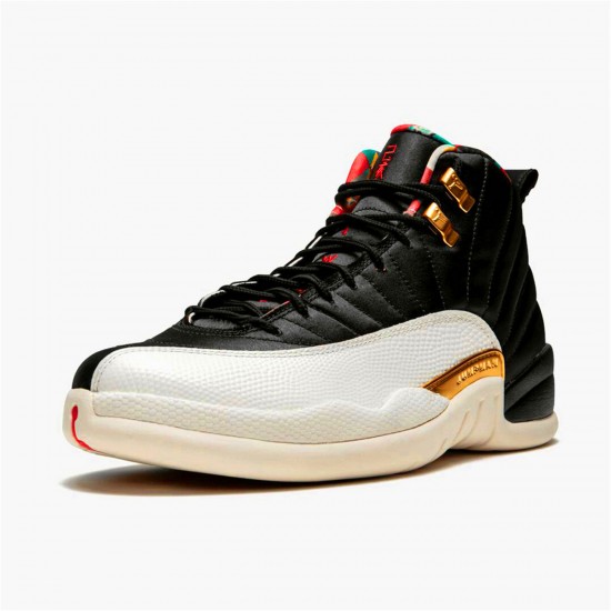 Nike Air Jordan 12 Retro 2019 CNY Chinese New Year BlackTrue Red Sail Noir CI2977 006 AJ12 Sneakers