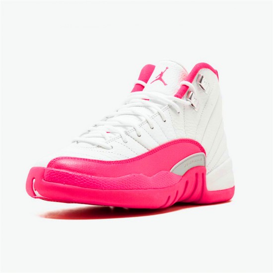 Nike Air Jordan 12 Retro Dynamic Pink AJ12 510815 109 WhiteVivid Pink Mtllc Silver
