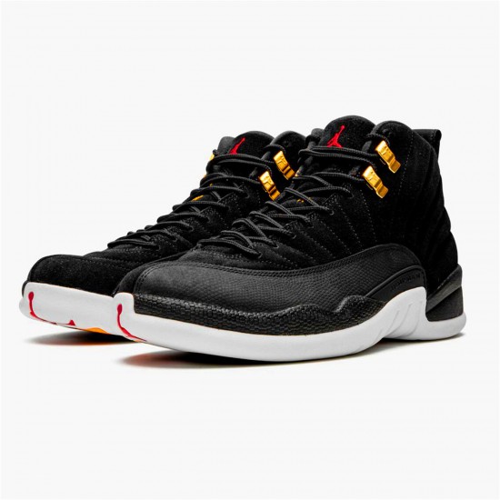 Nike Air Jordan 12 Retro Reverse Taxi Mens AJ12 130690 017 Black Gold White