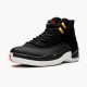 Nike Air Jordan 12 Retro Reverse Taxi Mens AJ12 130690 017 Black Gold White