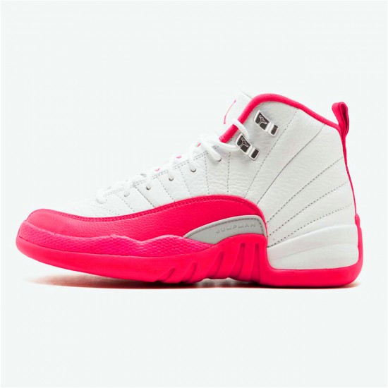 Nike Air Jordan 12 Retro Dynamic Pink AJ12 510815 109 WhiteVivid Pink Mtllc Silver