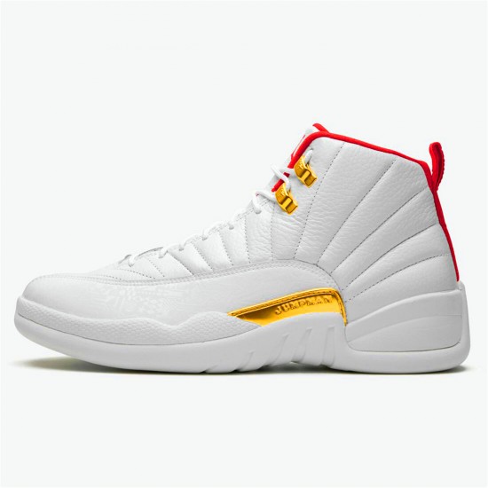 Nike Air Jordan 12 Retro FIBA AJ12 130690 107 WhiteUniversity RedMetallic