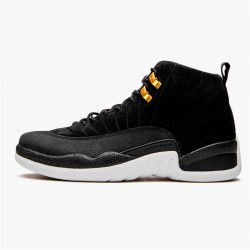 Nike Air Jordan 12 Retro Reverse Taxi Mens AJ12 130690 017 Black Gold White