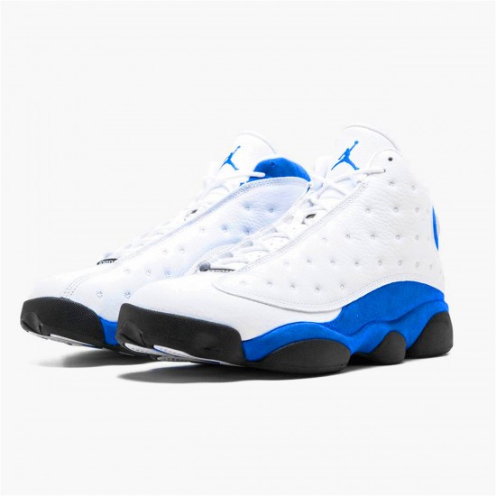 Nike Air Jordan 13 Retro Hyper Royal Mens 414571 117 WhiteHyper Royal Black AJ13