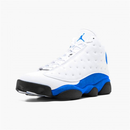 Nike Air Jordan 13 Retro Hyper Royal Mens 414571 117 WhiteHyper Royal Black AJ13