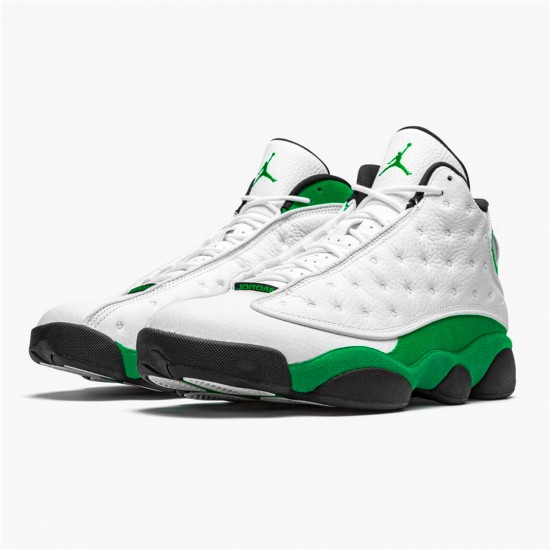 Nike Air Jordan 13 Retro Lucky Green Mens White Black Lucky Green DB6537 113 AJ13