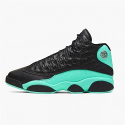 Nike Air Jordan 13 Retro Island Green Mens BlackIsland Green Metallic Si 414571 030 AJ13