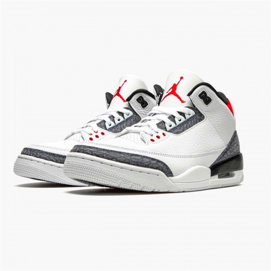 Nike Air Jordan 3 SE DNM Fire Red Mens CZ6433 100 WhiteFire Red Black AJ3