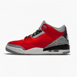 Nike Air Jordan 3 Retro Fire Red Cement Mens CU2277 600 Varsity Red AJ3