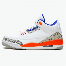 Nike Air Jordan 3 Retro Knicks 136064 148 WhiteOld Royal University Ora AJ3