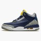 Nike Air Jordan 3 Retro Michigan Mens AJ3 820064 BlackUniversity Gold Cement G AJ3