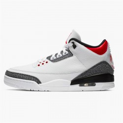 Nike Air Jordan 3 SE DNM Fire Red Mens CZ6433 100 WhiteFire Red Black AJ3