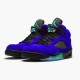 Nike Air Jordan 5 Retro Alternate Grape Mens Grape IceBlack Clear New Emer 136027 500 AJ5