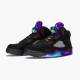 Nike Air Jordan 5 Retro Black Grape BlackNew Emerald Grape Ice 136027 007 AJ5