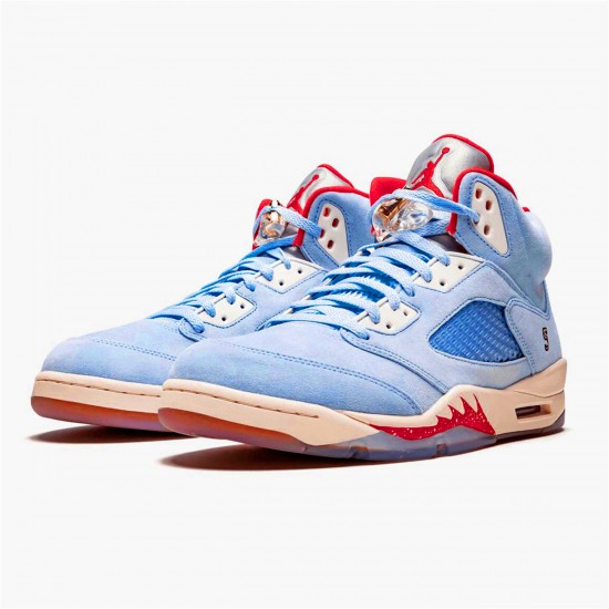 Nike Air Jordan 5 Retro Trophy Room Ice Blue Ice BlueUniversity Red Sail M CI1899 400 AJ5