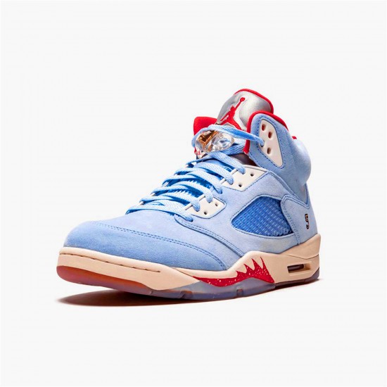 Nike Air Jordan 5 Retro Trophy Room Ice Blue Ice BlueUniversity Red Sail M CI1899 400 AJ5