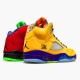 Nike Air Jordan 5 Retro What The Mens Varsity MaizeCourt Purple Gho CZ5725 700 AJ5