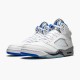 Nike Air Jordan 5 Retro White Stealth DD0587 140 White Stealth Black Hyper Roya Mens AJ5