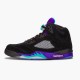 Nike Air Jordan 5 Retro Black Grape BlackNew Emerald Grape Ice 136027 007 AJ5