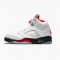 Nike Air Jordan 5 Retro Fire Red Silver Tongue Mens True WhiteFire Red Black DA1911 102 AJ5