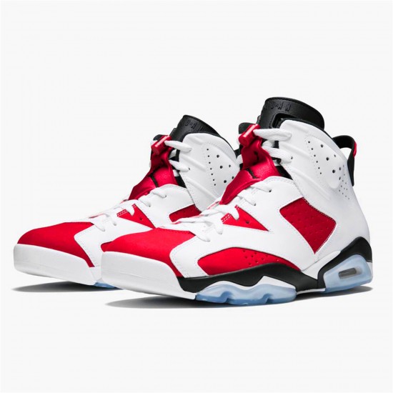 Nike Air Jordan Retro 6 Carmine 384664 160 WhiteCarmine Black AJ6 Black