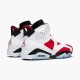 Nike Air Jordan Retro 6 Carmine 384664 160 WhiteCarmine Black AJ6 Black