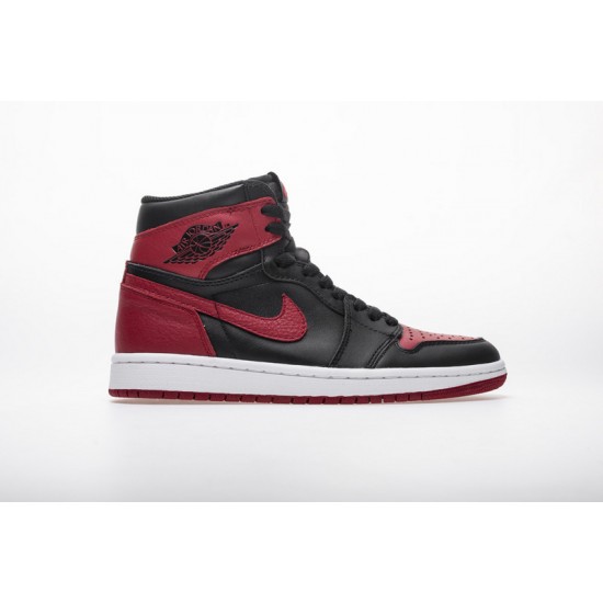Air Jordan 1 High Banned Red Black 555088-001 Shoes