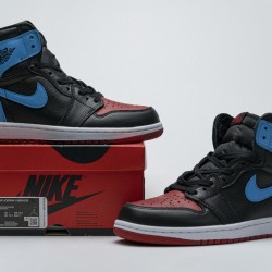 Air Jordan 1 High "UNC To Chicago" Blue Black Red CD0461-046 36-47