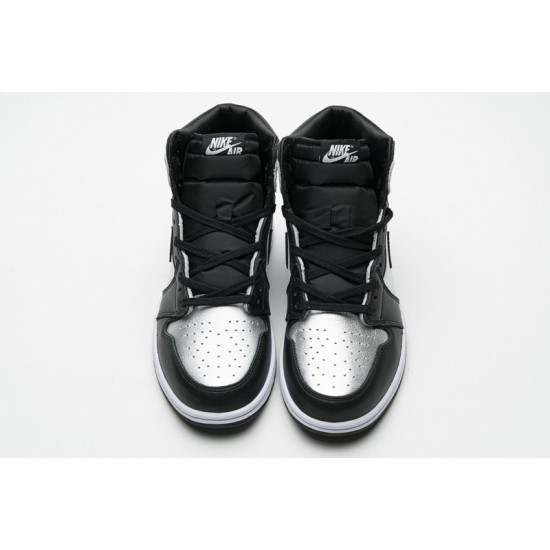 Air Jordan 1 High "Silver Toe" Black Silver CD0461-001