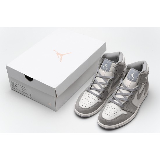 Air Jordan 1 Pale Ivory Gray Pink AH7389-101 Shoes