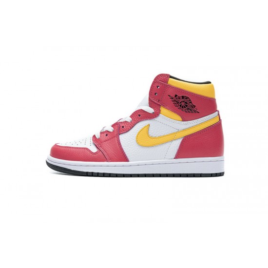 Air Jordan 1 High OG "Light Fusion Red" Red Yellow White 555088-603 36-46