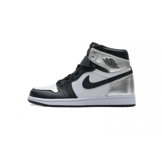 Air Jordan 1 High "Silver Toe" Black Silver CD0461-001