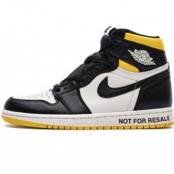 Air Jordan 1 NRG OG High "Not For Resale" Black Yellow 861428-107