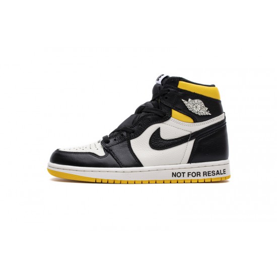 Air Jordan 1 NRG OG High "Not For Resale" Black Yellow 861428-107