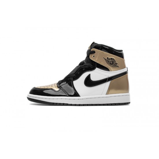 Air Jordan 1 Retro High OG "Gold Toe" Black Gold 861428-007