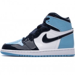 Air Jordan 1 Retro High OG "UNC" Patent Blue Black CD0461-401