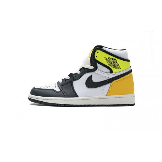 Air Jordan 1 Retro High OG "Volt Gold" Black Yellow Green 555088-118