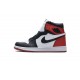 Air Jordan 1 Retro High "Satin Black Toe" Black Red CD0461-016