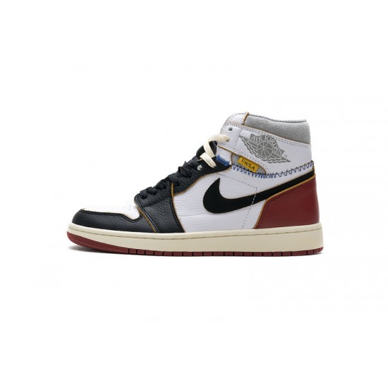 Air Jordan 1 Retro High Union Los Angeles "Black Toe" White Black Red BV1300-106