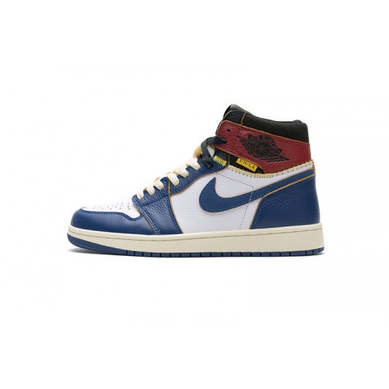 Air Jordan 1 Retro High Union Los Angeles "Blue Toe" Blue White Red BV1300-146