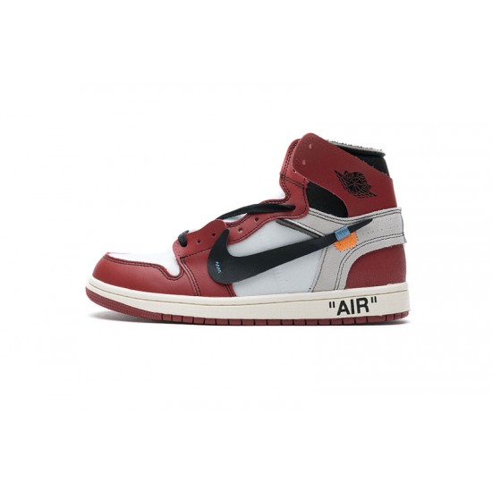 Off-White x Air Jordan 1 High OG "Chicago" White Red AA3834-101